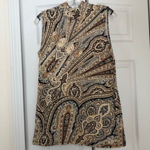 Liz Claiborne Sleeveless Mock Turtleneck Sz S